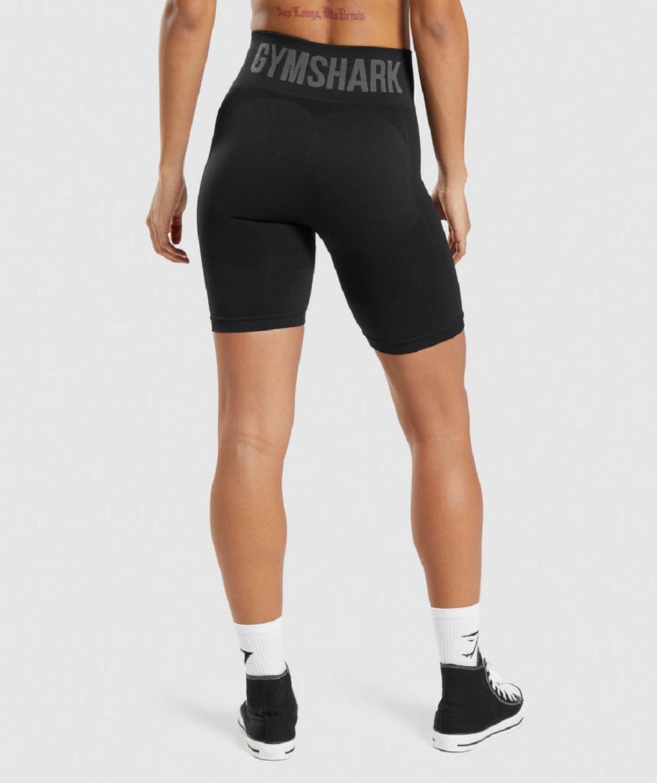 Gymshark Flex Cycling Ženske Kratke Hlače Crne | HR 3820AHK